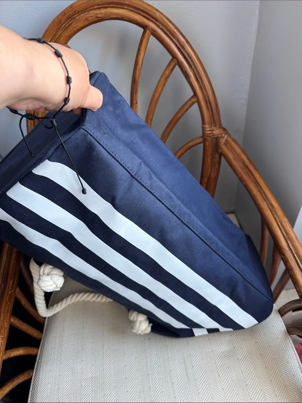 Jean Paul Gaultier navy canvas